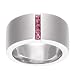 Sterling Silver Ring Set With Pink Tourmaline