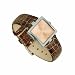 

Elle Women's Sterling Silver Square Case Leather Strap Watch #SW2832LS