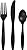 Black & White Checkered Party Pack for 16 Guests: Straws, Plates, Napkins, Cups, Table Cover, and Cutlery
