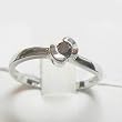 14K White Gold Purple Diamond Ring