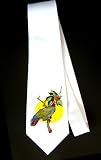 Party Decoration Necktie with bird, parrot, fruit