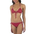 Bikini Love: Ashely Paige Knit Watermelon Designer Swimwear - Red