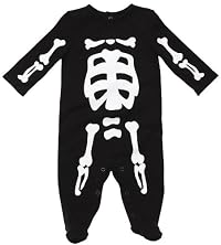 Carters Boys NB-9M Skeleton Sleep N Play (Newborn, Black)