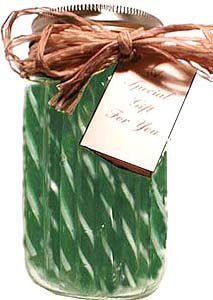 Gift Jar: Sour Apple Old Fashion Candy Sticks