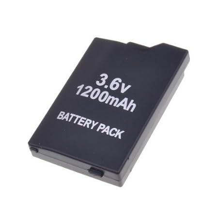 Black 3.6V 1200mAh Rechargeable Lithium Battery Pack for PSP2000/2006