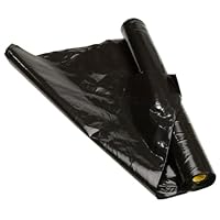 Warp Brothers 6CH10-B 6 Mil Black Plastic Sheeting, 10-Foot by 25-Foot