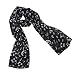 Fashion Lady Women Girl Music Note Printed Chiffon Scarf Shawl Muffler Black Hot