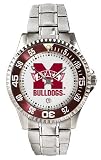 Mississippi State Bulldogs Mens Competitor Stainless Steel Watch