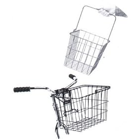Wald 3114 Compact Q R Bolt On Front Handlebar Bike Basket Wald 3114 Compact Q-R Bolt-On Front Handlebar Bike Basket
