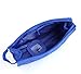 JOVANA Women Zipper Closure Small Cosmetic Case Makeup Bag (Blue)