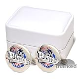Detroit Pistons NBA Logod Executive Cufflinks w/Jewelry Box