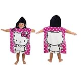 Girls Hello Kitty Hooded Beach/Bath Poncho Towel