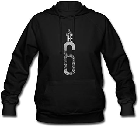 New Ladies Womens Drake Views From The 6 Logo Hooded Sweatshirt Coat S