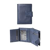Saddler Leather Trifold Wallet with Zip Purse
