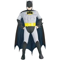 Super DC Heroes Deluxe Muscle Chest The Batman Child's Costume