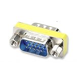 15 Pin Male SVGA VGA Monitor Gender Changer Adapter