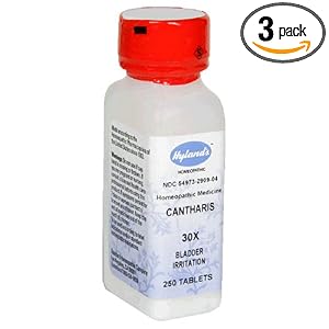 Hyland's Cantharis, 30X, 250 Tablets (Pack of 3) by Hyland's Homeopathic