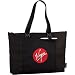 Leeds 3004-30BK 100 Percent Recycled PET Laguna Zippered Tote - Black