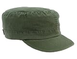 Vintage Olive Fatigue Cap Rip-Stop