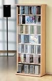 VCM 25209 VCM CD/DVD-Turm ""Vetro"" f&uuml;r 150 CDs, ahorn