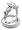 Sparkling Antiqued-Style Sterling Silver Engagement or Wedding Band Ring Set Boxed with a 7mm Brilliant Round 2.2ct White Clear CZ Cubic Zirconia Size 7(Size 7,8)