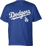 Los Angeles Dodgers Royal Bigger Series Sweep Wordmark T-Shirt