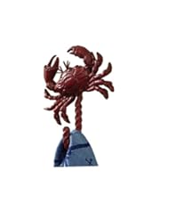 Home: Coastal Nautical Red Crab Single Hook Towel Wall Hanger - Park Design
