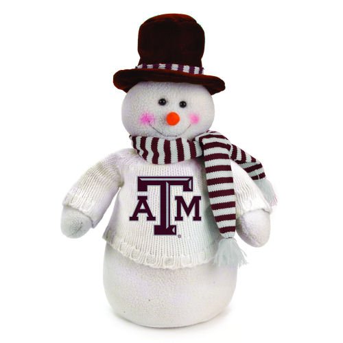 18 NCAA Texas A&M Aggies Snowman Decoration Dressed for Winter 18 NCAA Texas A&M Aggies Snowman Decoration Dressed for Winter