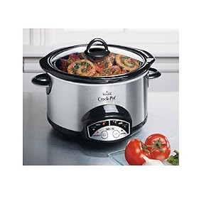 Rival 5Qt Slow Cooker Stainless Steel Programmable by SUNBEAM PRODUCTS INC