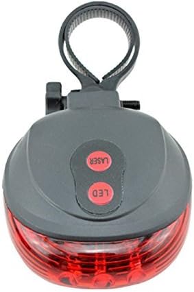 YOYOCC Bicycle Safety warning Laser Tail Light 2 Laser & 5 LED 7 Modes Mountain Bike Flashing LED Cycling Back Rear Alarm Red Light