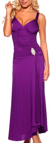 Long Evening Gown Rhinestone Prom Cocktail Party Dress
