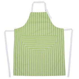 Rushbrookes Butchers Stripe Adult Apron Pale Green