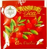 Mlesna Brand Cranberry Flavored Tea Gourmet Individually Wrapped Tea Bags (Pack of 25 Bags)