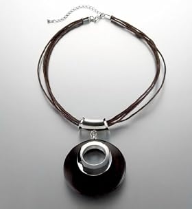 Donut Disc Pendant Necklace