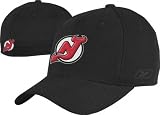 New Jersey Devils Basic Logo Black Structured Flex Hat