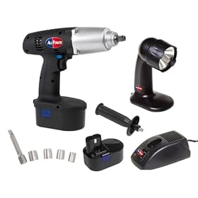 All Power America APT1016A 19.2 Volt Cordless Impact Wrench With Flash Light