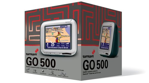 Childrens Toyshop  Computer : TomTom GO 500 - GPS Navigation System with Bluetooth Handsfree