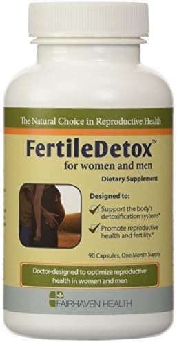 FertileDetox Fertility prep for men and women (90 Capsules, 1 Month Supply) by Fertilaid