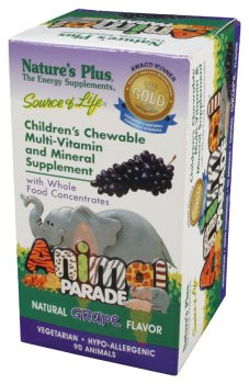 Nature's Plus - Animal Parade Chewable Grape, 90 chewable tablets