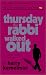Book Thursday the Rabbi Walked Out (Rabbi Small Mystery)