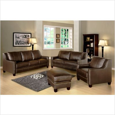 Living Room Sets Cheap on Room Furniture Preston Premium Leather Three Piece Living Room Set