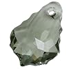 Swarovski Crystal #6090 16 x 11mm Baroque Pendants Black Diamond (2)