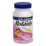Rolaids Antacid, Extra Strength, Tropical Punch, 100-Count Tablets (Pack of 4)