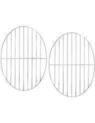 (2 Pack) Roasting Cooling Rack Oval 12 x 8&frac12; by 