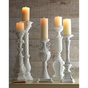 White Candleholders