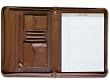 Chocolate Leather Enhanced Zip-Around Portfolio