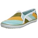 Keds Women's Champion Strip Slip-on,Blue/Green,8 M