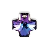 Cristal Swarovski - Pendentif croix cristal heliotrope 20 mm (1)