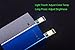 4 Pack Night Light Mini USB Lights Keychain Super Bright 6 LEDs(Creative Design:3 Pure White & 3 Warm White LEDs Light Switchover) with Smart Touch Electrodeless Dimming Switch, Qty:4