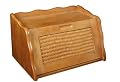 Mountain Woods Rattan Honey Oak Bread Box